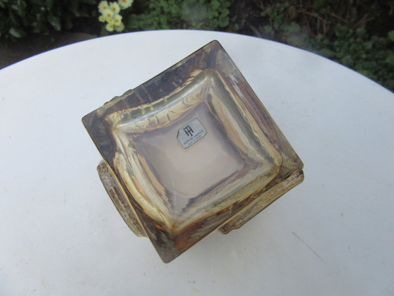 Image 1 of Turun Hopea Finnland Pentti Sarpaneva Gefäß aus Glas/Bonze, brutalistisch, 1972