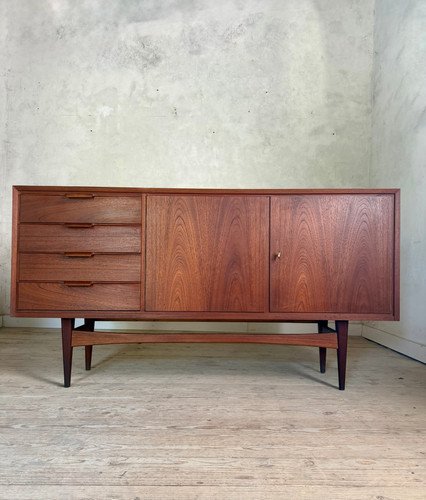 Image 1 of Enfilade scandinave vintage en Teck, 1960s