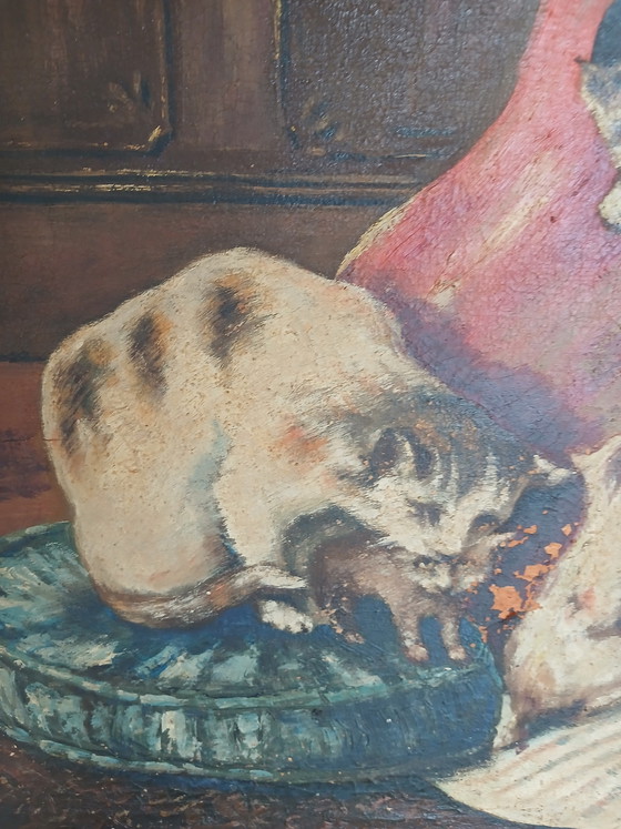 Image 1 of Œuvre d'après Henriëtte Ronner-Knip