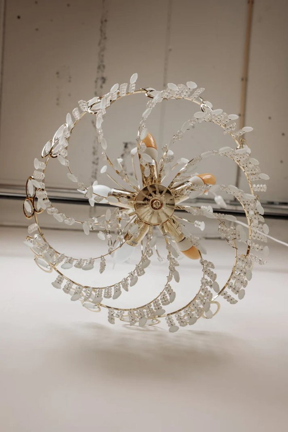 Image 1 of Vintage Italian teardrop pendant lamp