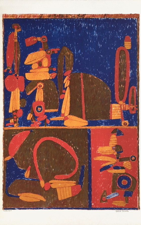 Image 1 of Pierre COURTIN Affiche CNAC II Litografia firmata 1970