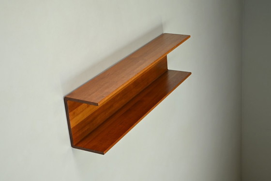 Image 1 of Mensola da parete in teak massello, Germania anni '60.