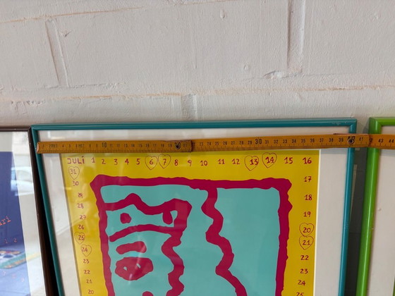 Image 1 of Set of 4 Corneille (CoBrA) art prints – Professionally framed by Schleiper