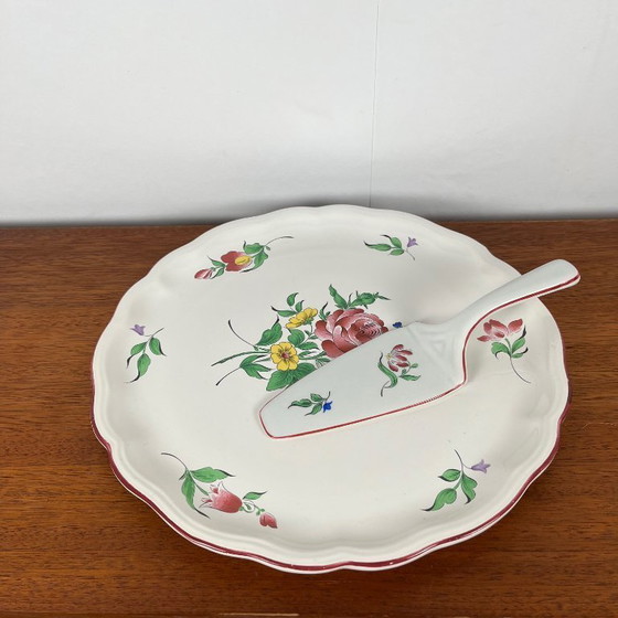 Image 1 of KG Luneville Piatto per torte con servitore per torte - Modello Réverbère