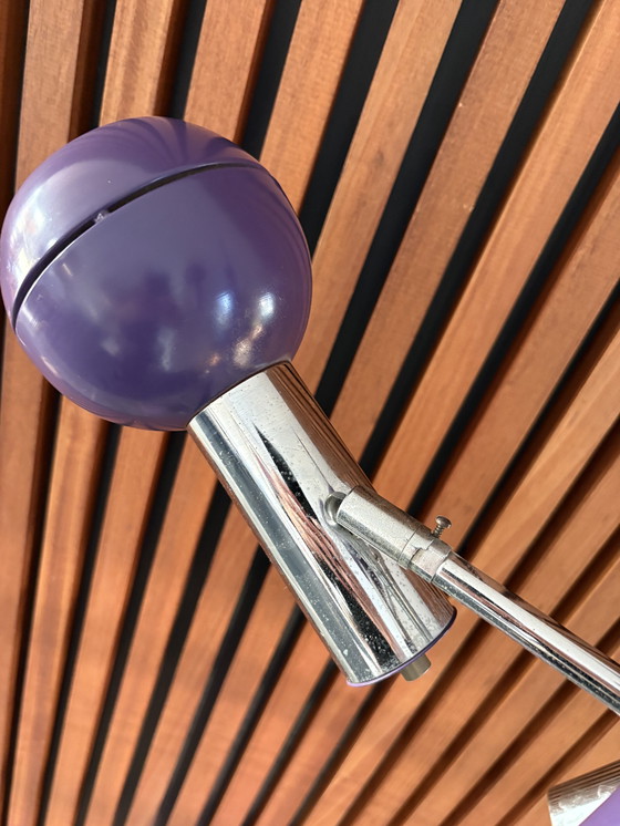 Image 1 of Vintage Vloerlamp - paars