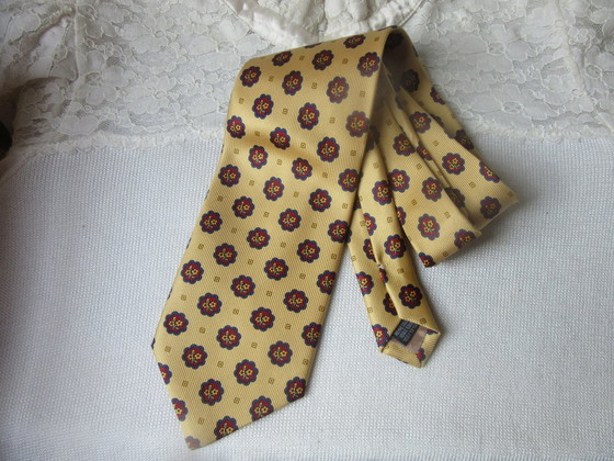 Cravatta di seta Cliff Brussels vintage larghezza 9,5 cm – Oggetti decorativi (photo 6 of 6)