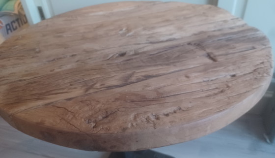 Image 1 of Industriële Spoorwegen bijzettafel sidetable Bibi cast-iron