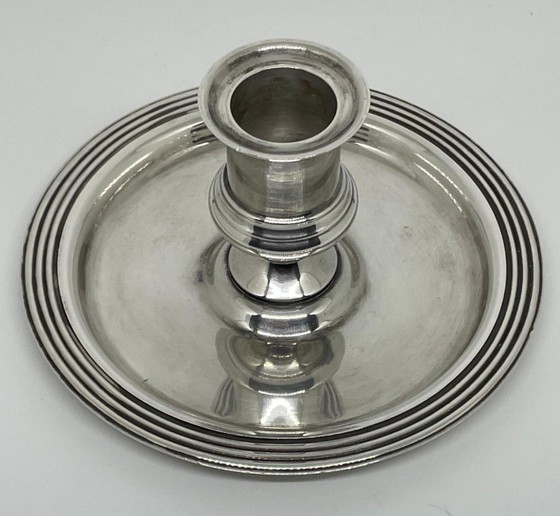 Image 1 of Bougeoir de chambre Christofle en métal argenté