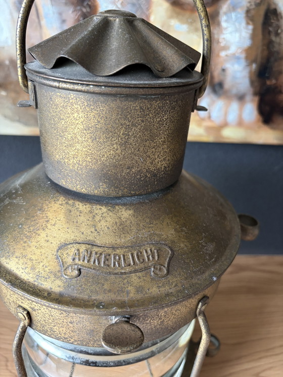 Lampada da nave antica/vintage (Ankerlicht) – Lampade a sospensione, Ottone (photo 3 of 11)