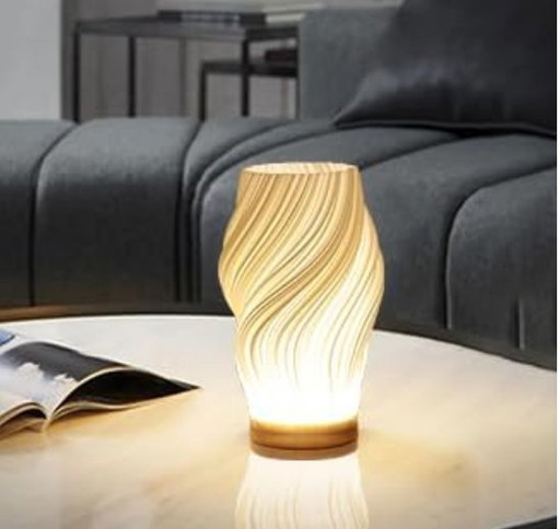 Lot de 2 lampes design élégantes "Wave", avec différents niveaux de lumière et fonction de gradation