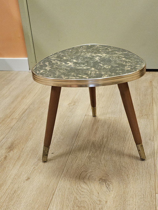 Vintage Plant Table Small Table Side Table Marble