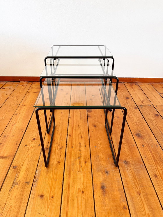 Image 1 of Vintage 80s Mimiset Nesting Tables Postmodern