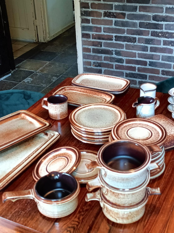 Image 1 of Vintage jaren 70/80 servies 84- delig 