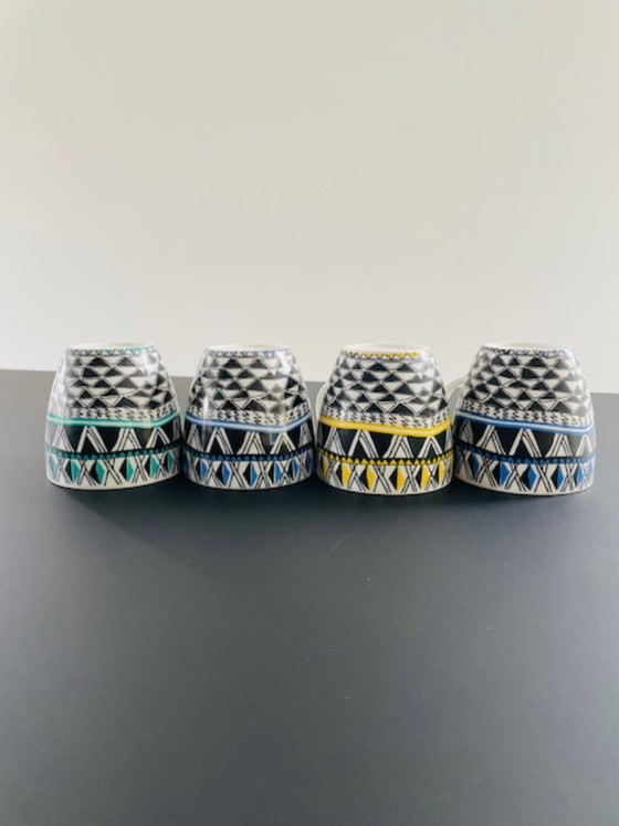 Image 1 of Set di 4 tazze di design finlandese con grafica