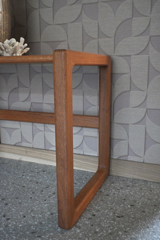 Image 1 of Table d'appoint vintage en chêne massif, design danois