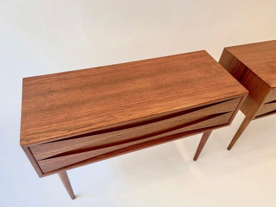 Image 1 of Pair of Large Bedside tables by Niels Clausen