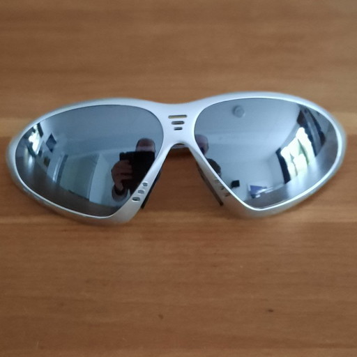 Vintage-Sonnenbrille aus leichtem Silber von Rudy Project (Noosa/Tayo) – cadeaus, Plastic