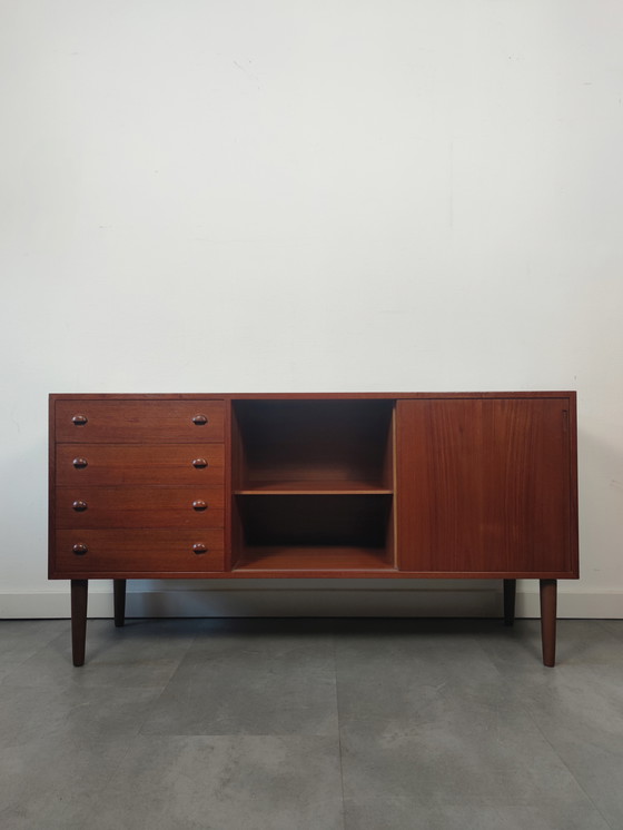 Image 1 of Vintage Danish Sideboard In Teak By Hornslet Møbelfabrik