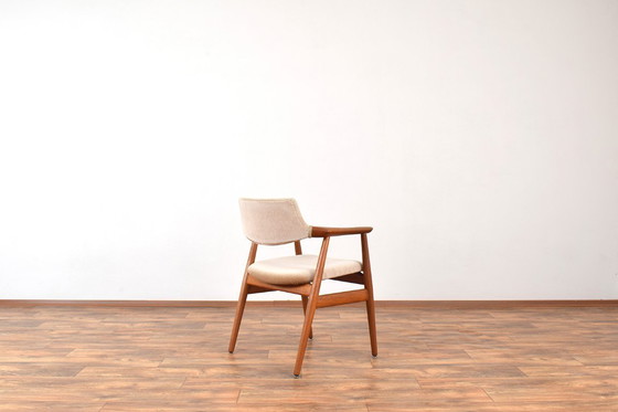 Image 1 of Mid-Century Danish Teak Armchair by Svend Åge Eriksen for Glostrup, 1960s.
