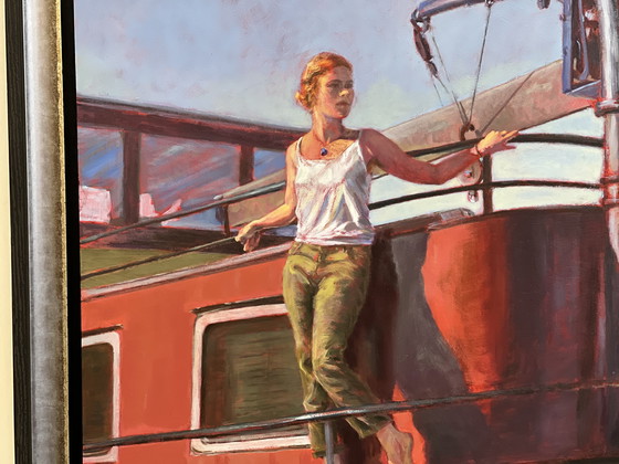 Image 1 of Dipinto originale a olio su tavola "Libertà"