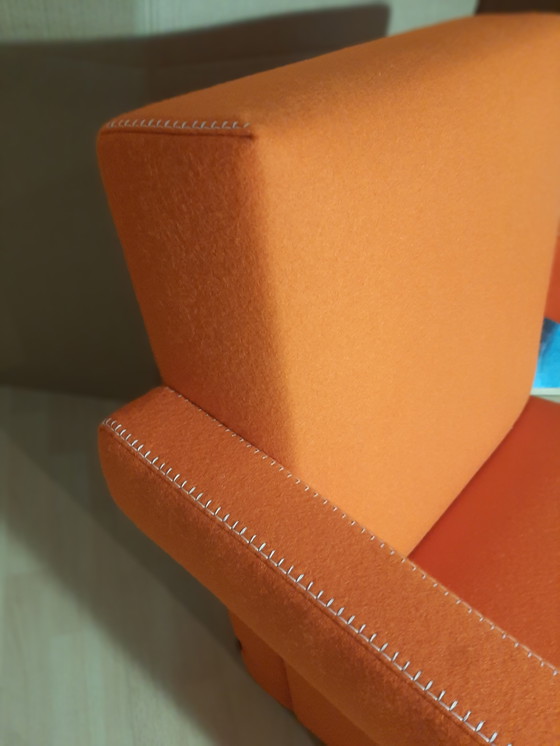 Image 1 of Cassina Utrecht 637 Nuovo mai usato in panno di lana Ruggine arancione (Serie 13L) Punto cavallo