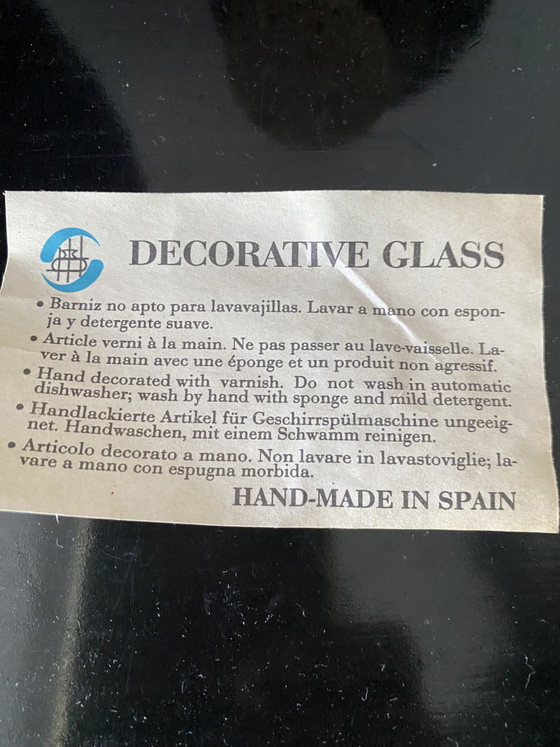 Giant Blue Glass Bottle Handmade in Spain – Decorative Objects (photo 4 of 15)
