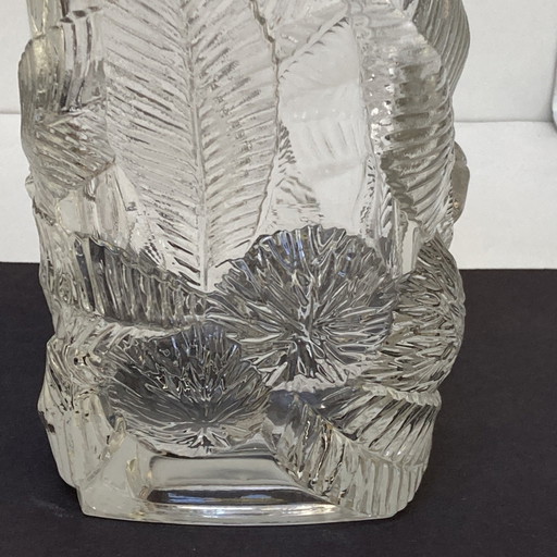 Jarrón de cristal francés de los años 70