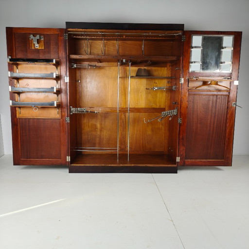 Men's wardrobe by Compactom Ltd from the 1920s – fully furnished interior