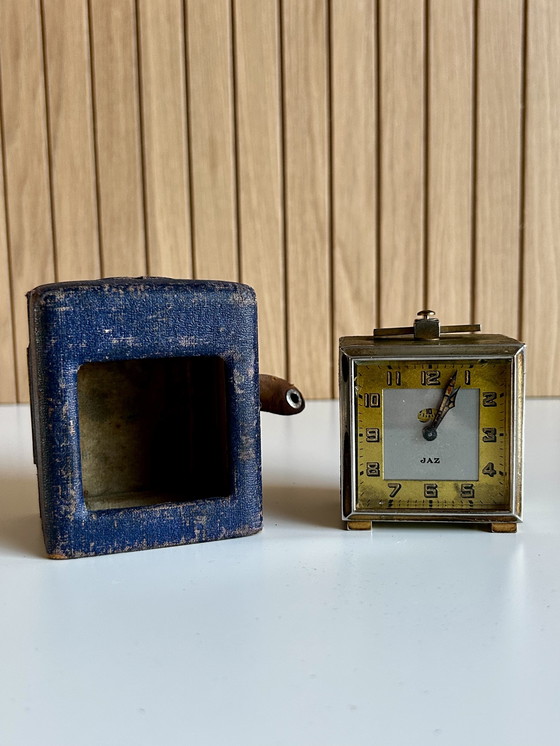Image 1 of Vintage JAZ reisklok 1930 inclusief art deco doosje