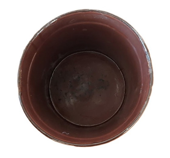 Image 1 of Vintage geëmailleerde metalen stortbak, emmer, pot