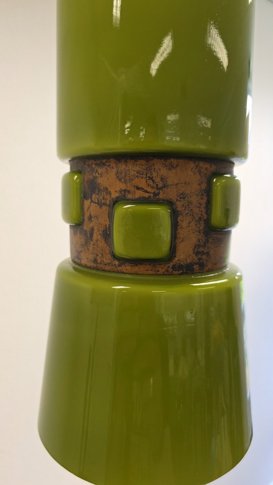 Image 1 of Flygsfors "Tribal" pendant lamps by Wiktor (Victor) Berndt | Sweden | ca. 1968-1975