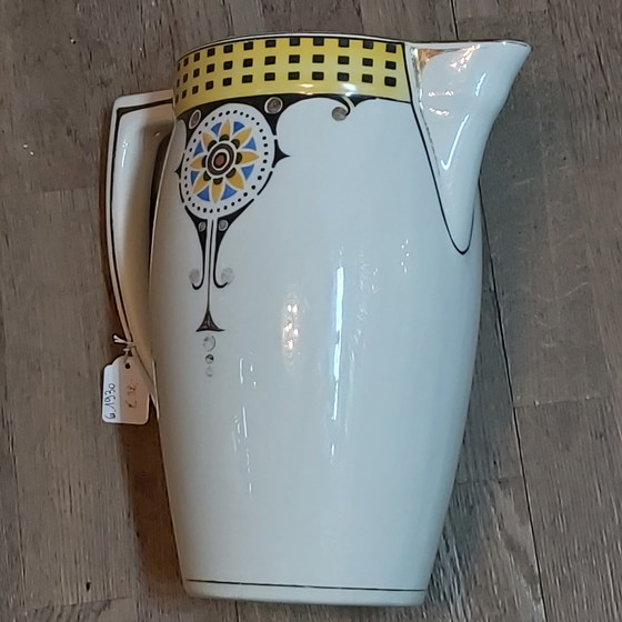 Image 1 of Magnifique grande lampe-carafe Art déco de Boch, Belgique