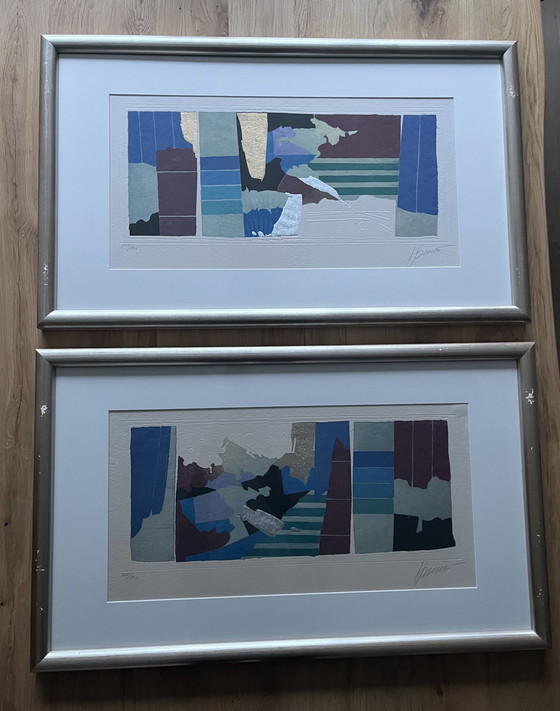 Image 1 of Due opere d'arte, cornice danneggiata