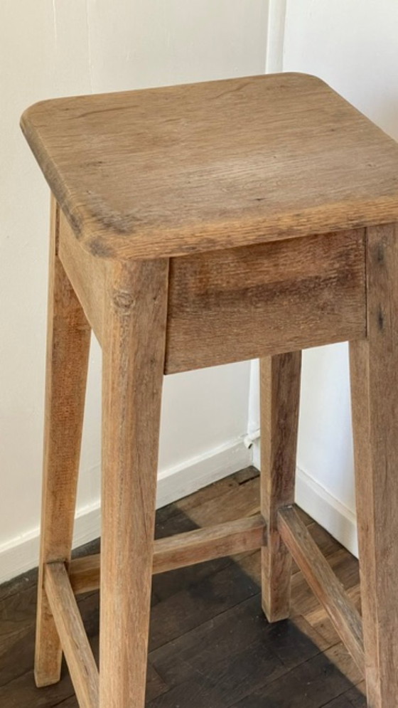 Vintage Oak Craftsman's Stand – Nightstands, Wood (photo 19 of 29)