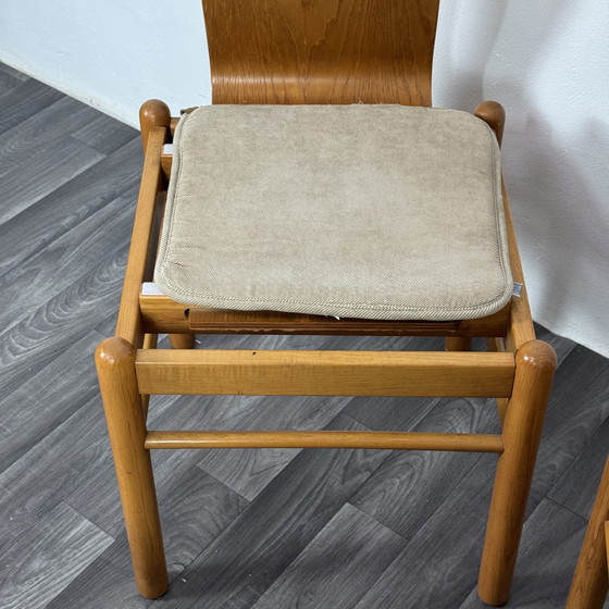 Image 1 of Set of 4 Mid-Century Scandinavian Dining Chairs from the 1970s