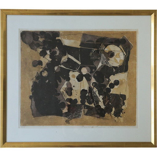 Dipinto vintage di Thormod Larsen, 1961