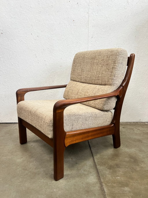 Sillón escandinavo vintage de teca, años 60