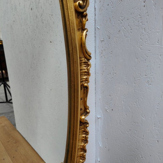 Image 1 of Grand miroir sur pied de style baroque et rococo, miroir de cheminée