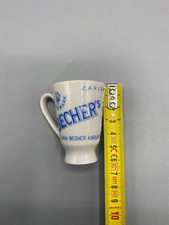 Becherovka Werbe-Porzellan-Miniatur-Likörbecher, Jan Becher Karlovy Vary – Dekorative Objekte, Porcelain (photo 4 of 4)