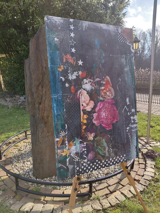    'Soak up the sun' Mixed-Media Collage by Teis Albers