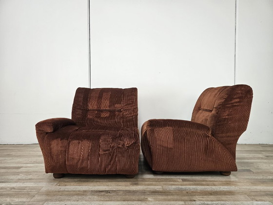 Modulares Zweisitzer-Sofa, 1970 – Modulare Sofas, Textile, Klassiek (photo 5 of 16)