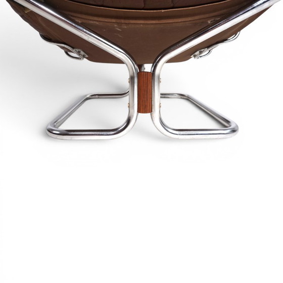 Image 1 of Westnofa Wing Leather Armchair by Harald Relling, 1970