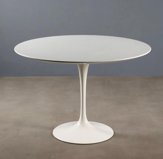 Image 1 of tavolo rotondo bianco opaco