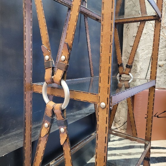 Image 1 of Wrought Iron Display Case, Jacques Adnet for Hermès, 70’s – France