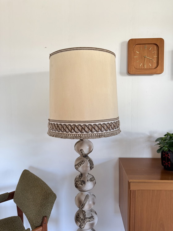 Image 1 of Vintage XL Keramieken Bubble Vloerlamp, Kaiser Leuchte ‘60