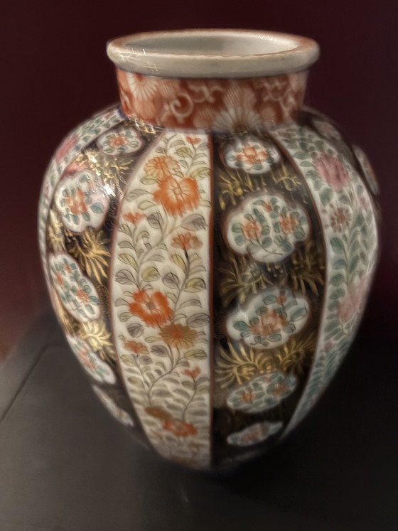 Antique Japanese Kutani Vase, 26cm High – Asian vases from holland, Porcelain (photo 3 of 6)