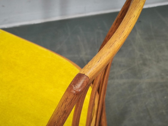 Image 1 of Ensemble de 4 chaises de salle à manger TON en hêtre, style Mid-Century, Tchécoslovaquie, années 1970