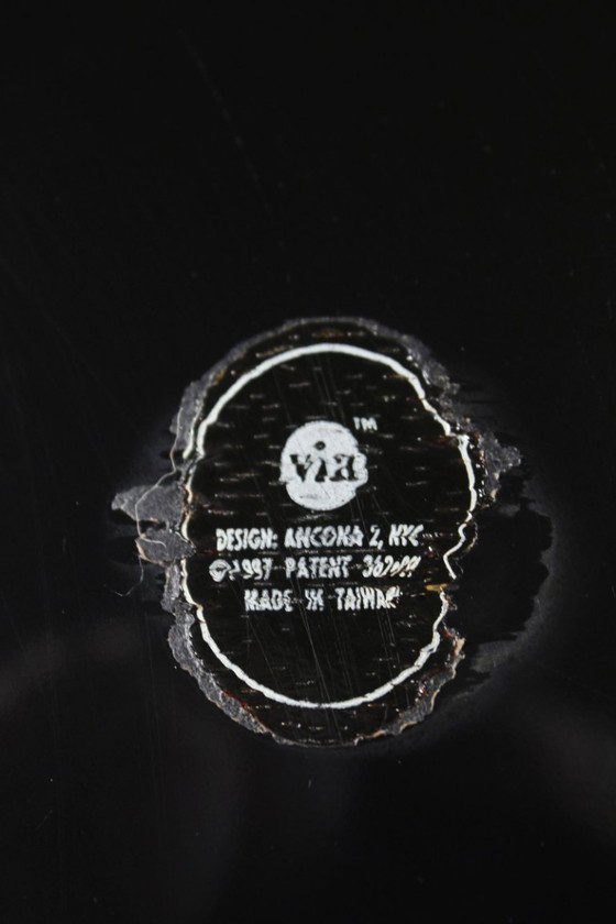 Image 1 of Vintage teapot from Via Ancona NYC, 1997, shaped like a black cat with a bell