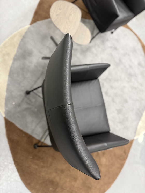 Image 1 of 2 Poltrona Montis Charly in pelle nera