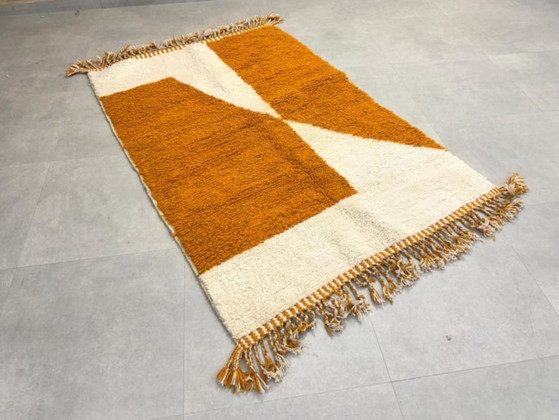 Tapis berbère marocain en laine naturelle 200 cm x 300 cm – Cotton (photo 8 of 8)